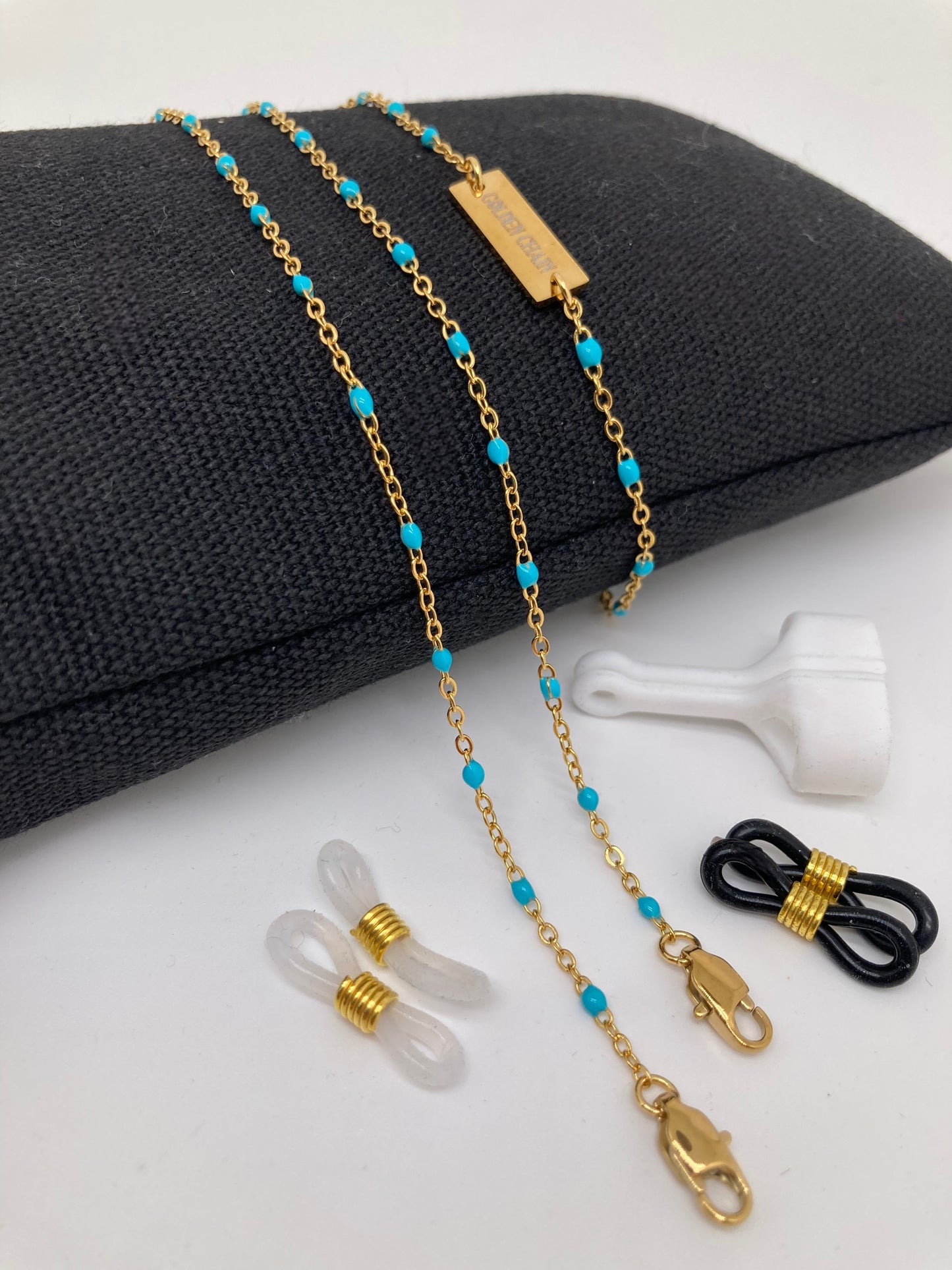 Collier Airpods, chaîne Airpods, bijou Airpods, accessoire Airpods, support Airpods, sangle Airpods, collier Airpods, chaine pour écouteurs, sangle pour écouteurs, chaîne de lunettes, chaîne de lunettes de soleil, collier, acier inoxydable, collier émail, chaine perles émail