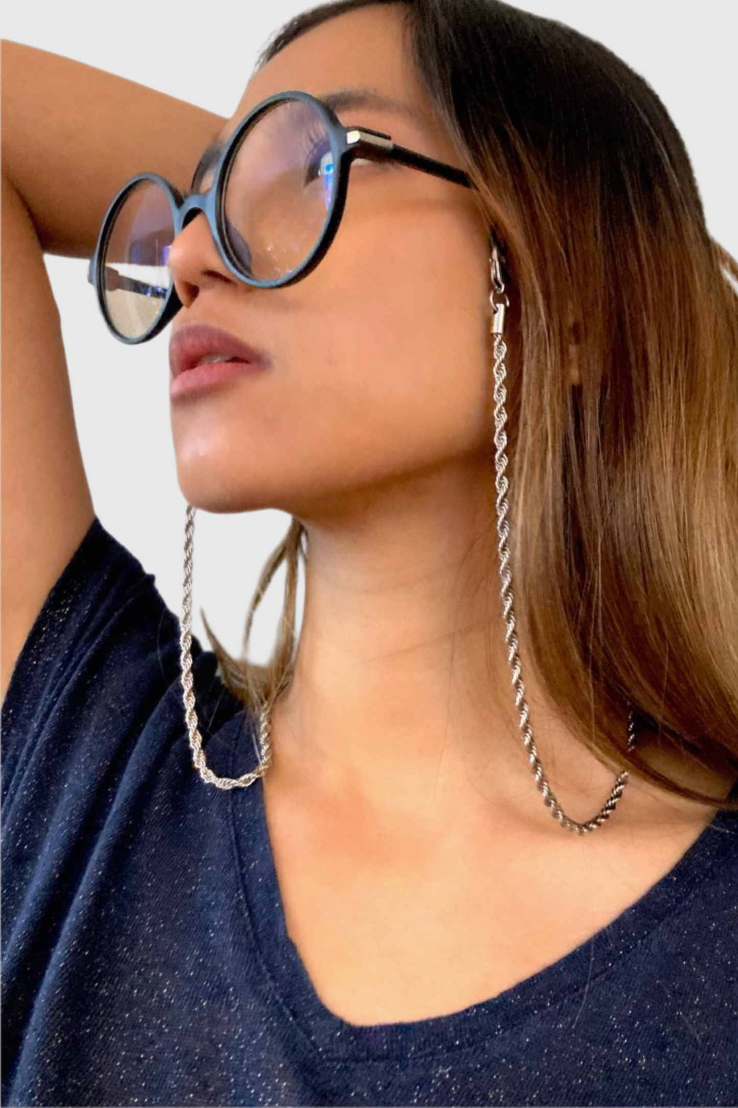 GOLDEN CHAIN - Chaîne pour AirPods ou chaîne de lunettes en acier inoxydable